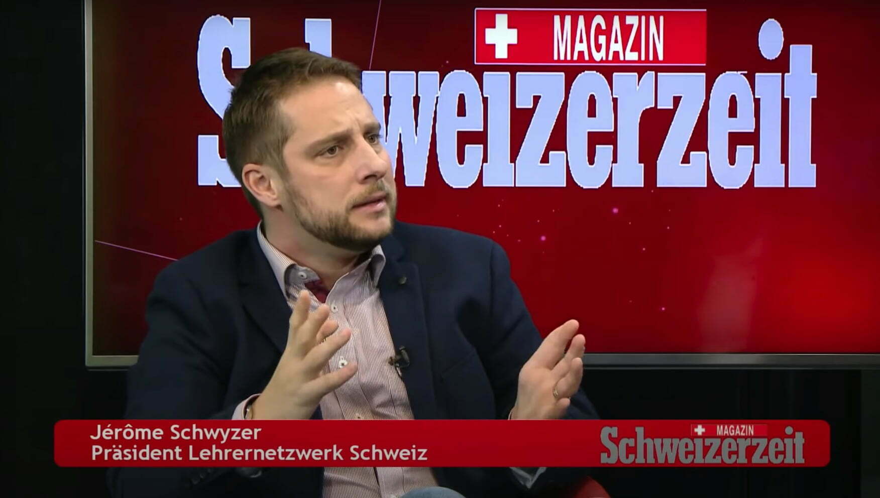 Read more about the article Auftritt von unserem Präsidenten Jérôme Schwyzer in der Schweizerzeit zu den Coronamassnahmen an Schulen