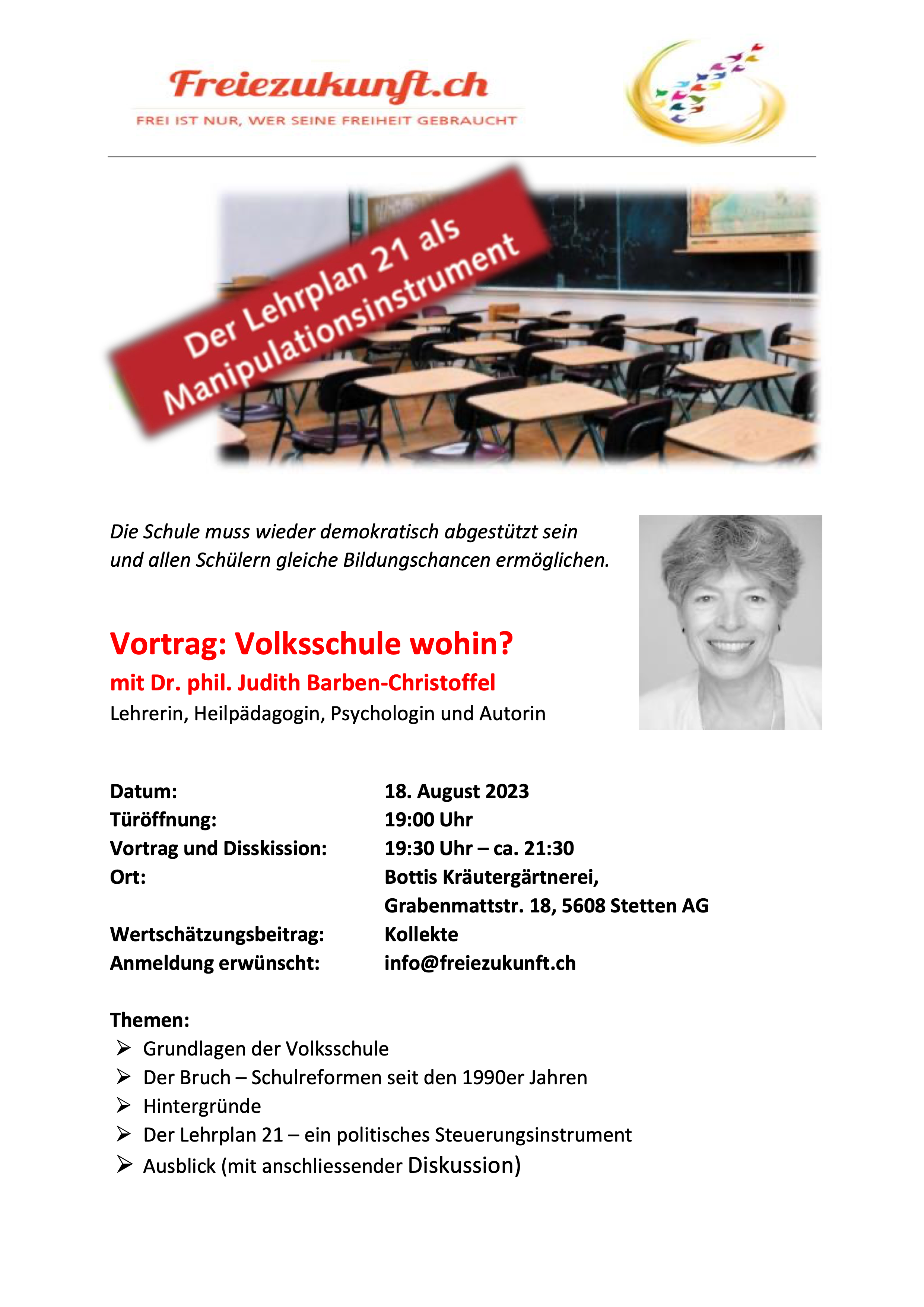 Read more about the article Volksschule wohin?